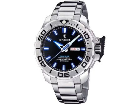 Zegarek Męski Festina F20665/3 Czarny Srebrzysty