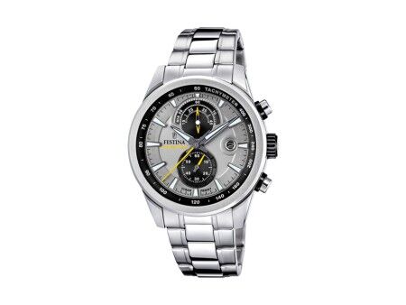 Zegarek Męski Festina F20694/4 Szary Srebrzysty