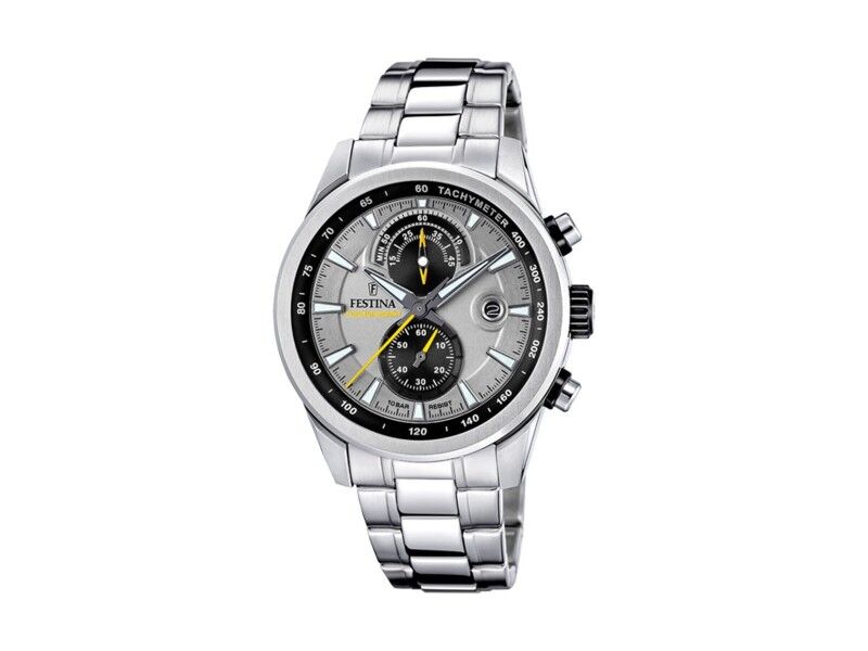Zegarek Męski Festina F20694/4 Szary Srebrzysty