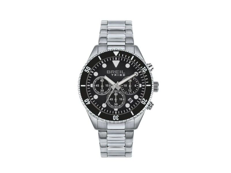 Zegarek Męski Breil EW0713 Czarny Srebrzysty (Ø 41 mm)