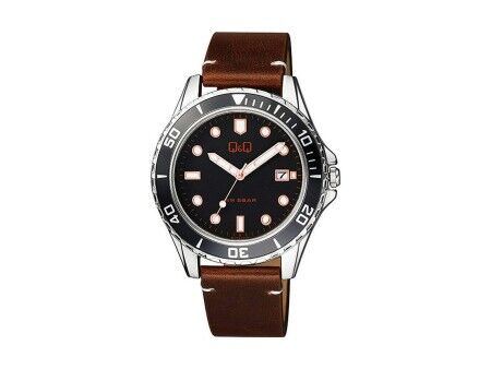 Zegarek Męski Q&Q A172J312Y Brązowy Czarny (Ø 43 mm)