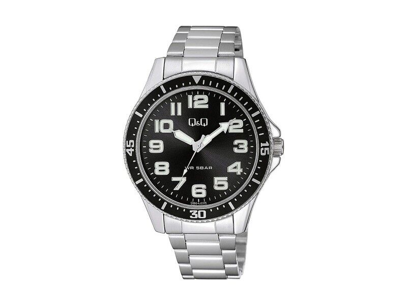 Zegarek Męski Q&Q QB64J225Y Czarny (Ø 45 mm)