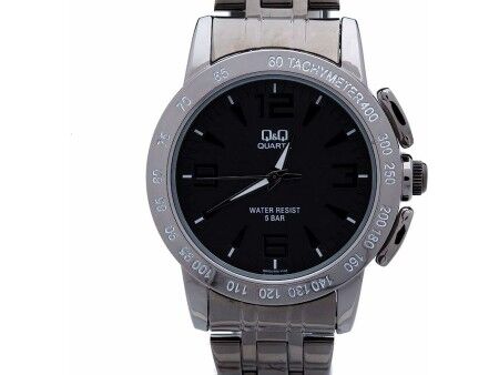 Zegarek Męski Q&Q Q602J405Y Czarny Srebrzysty (Ø 40 mm)