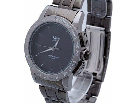 Zegarek Męski Q&Q Q602J405Y Czarny Srebrzysty (Ø 40 mm)
