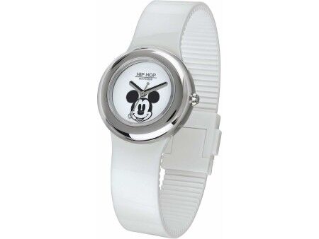 Zegarek Unisex Hip Hop MICKEY METAL WHITE Biały (Ø 32 mm)