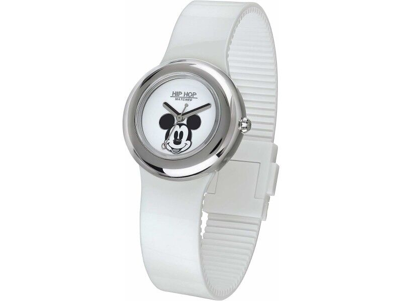 Zegarek Unisex Hip Hop MICKEY METAL WHITE Biały (Ø 32 mm)