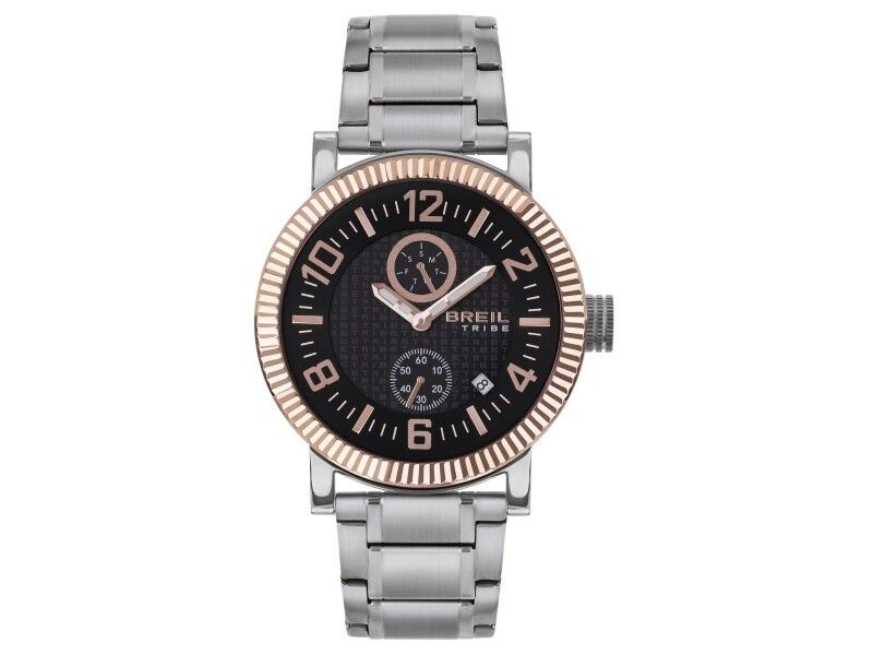 Zegarek Męski Breil EW0590 Czarny Srebrzysty (Ø 43 mm)