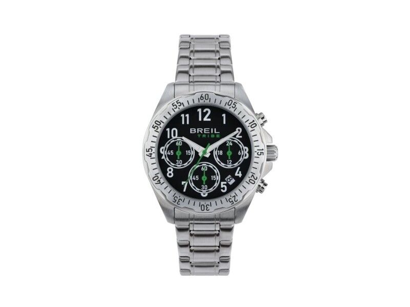 Zegarek Męski Breil EW0712 Czarny Srebrzysty (Ø 37 mm)