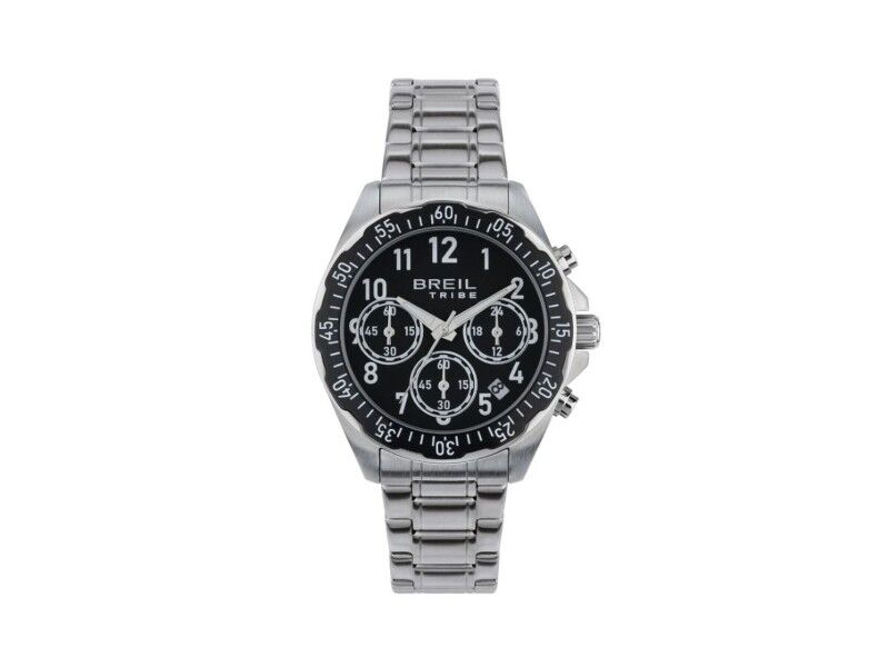 Zegarek Męski Breil EW0718 Czarny Srebrzysty (Ø 37 mm)