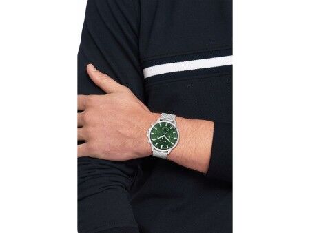 Zegarek Męski Tommy Hilfiger 1683474 Kolor Zielony Srebrzysty