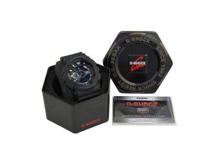Zegarek Męski Casio G-Shock CLASSIC Czarny Srebrzysty (Ø 55 mm)
