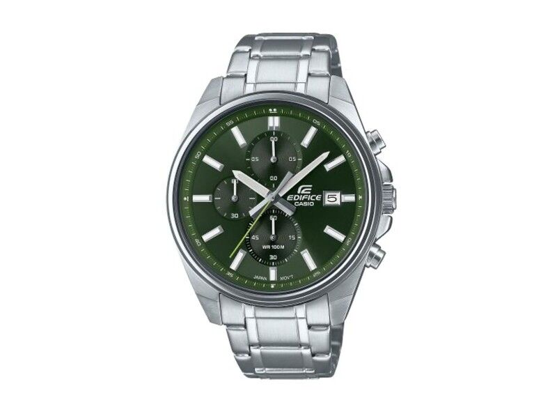 Zegarek Męski Casio EFV-610D-3CVUEF Kolor Zielony Srebrzysty
