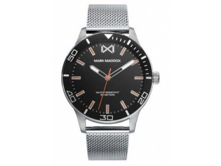 Zegarek Męski Mark Maddox HM7146-57 Czarny Srebrzysty (Ø 40 mm)