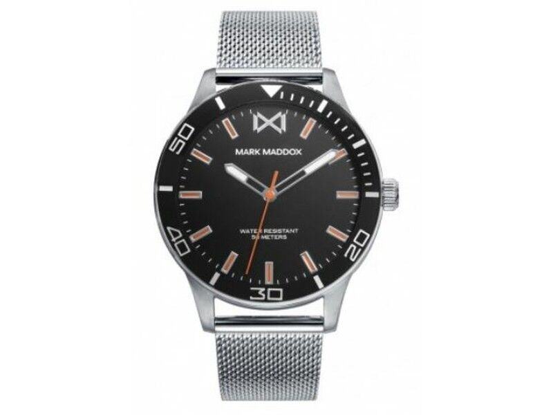 Zegarek Męski Mark Maddox HM7146-57 Czarny Srebrzysty (Ø 40 mm)