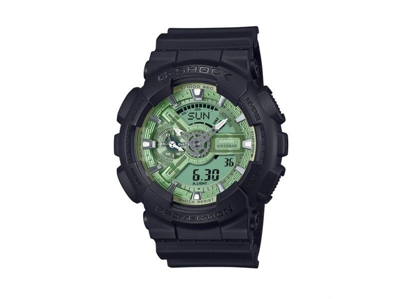 Zegarek Męski Casio G-Shock GA-110CD-1A3ER Czarny Kolor Zielony (Ø 51 mm)