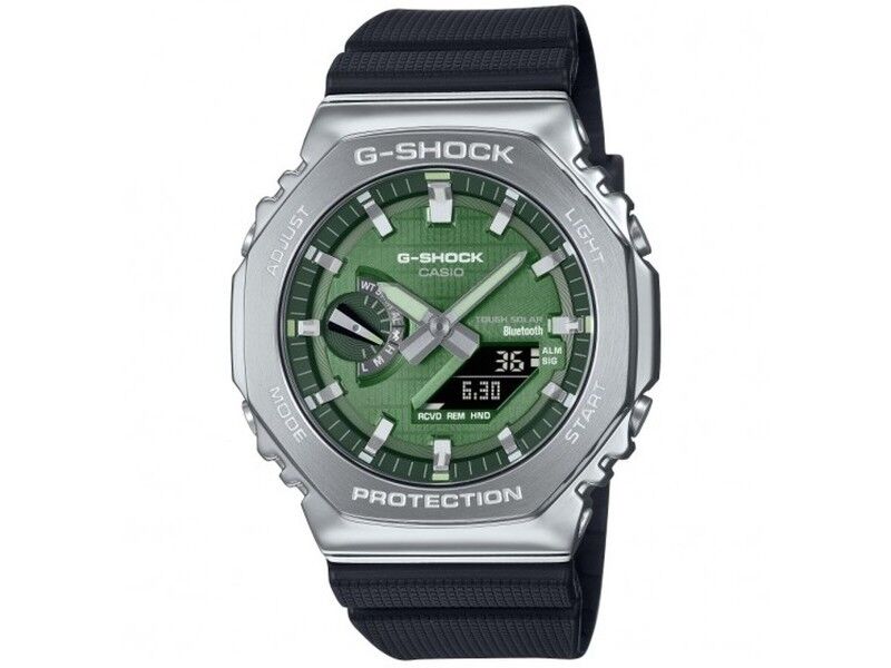 Zegarek Męski Casio G-Shock GBM-2100A-1A3ER Czarny Kolor Zielony (Ø 44,5 mm)