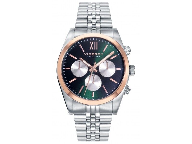 Zegarek Męski Viceroy 42423-63 Czarny Srebrzysty (Ø 41 mm)