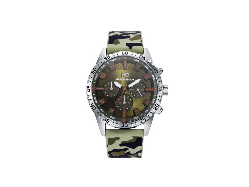 Zegarek Męski Mark Maddox HC0124-64 Kolor Zielony (Ø 44 mm)