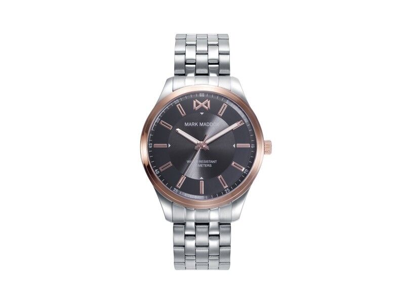 Zegarek Męski Mark Maddox HM0142-17 Czarny Srebrzysty
