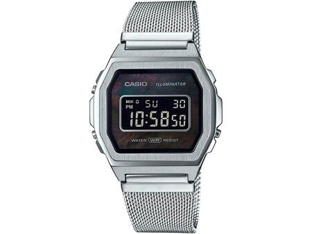 Zegarek Męski Casio A1000M-1BEF Czarny Srebrzysty