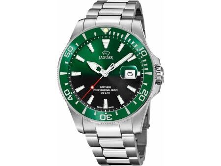 Zegarek Męski Jaguar J860/6 Kolor Zielony Srebrzysty