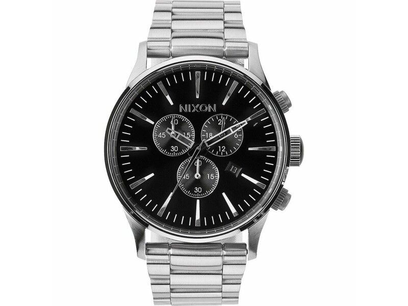 Zegarek Męski Nixon Sentry Chrono Srebrzysty
