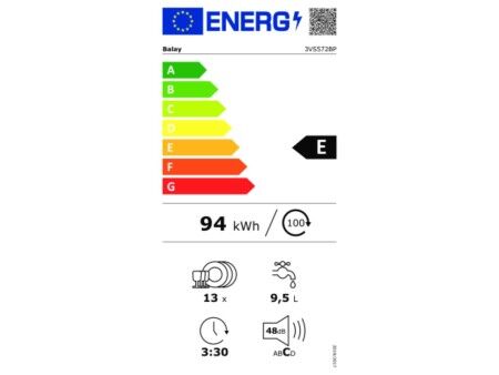 Zmywarka Balay 3VS572BP Biały 60 cm