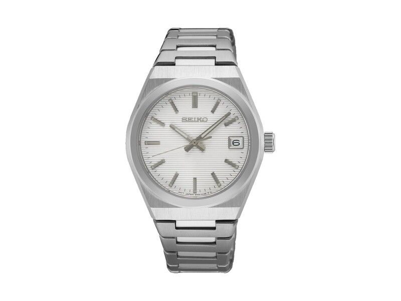 Zegarek Męski Seiko SUR573P1 Srebrzysty (Ø 34 mm)