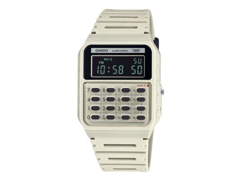 Zegarek Męski Casio CALCULATOR EDGY COLLECTION - CREAM