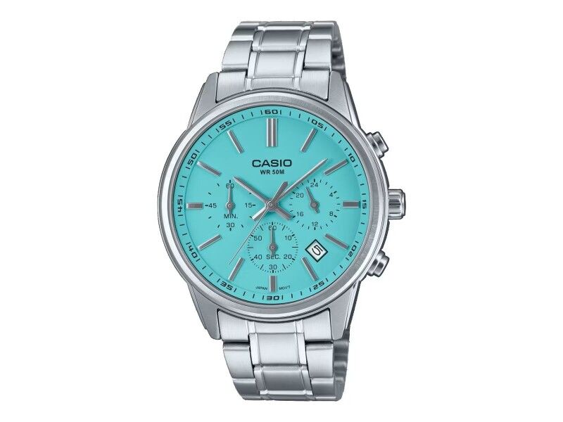 Zegarek Męski Casio CHRONO DATE - AQUA GREEN