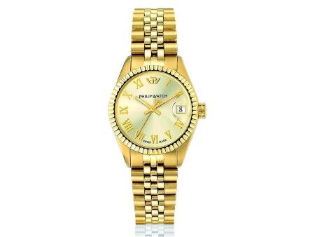 Zegarek Męski Philip Watch R8253597614 Złoty