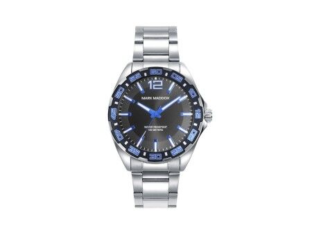 Zegarek Męski Mark Maddox HM0143-55 Czarny Srebrzysty (Ø 44 mm)