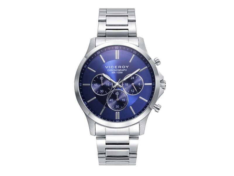 Zegarek Męski Viceroy 401291-37 Srebrzysty (Ø 43 mm)