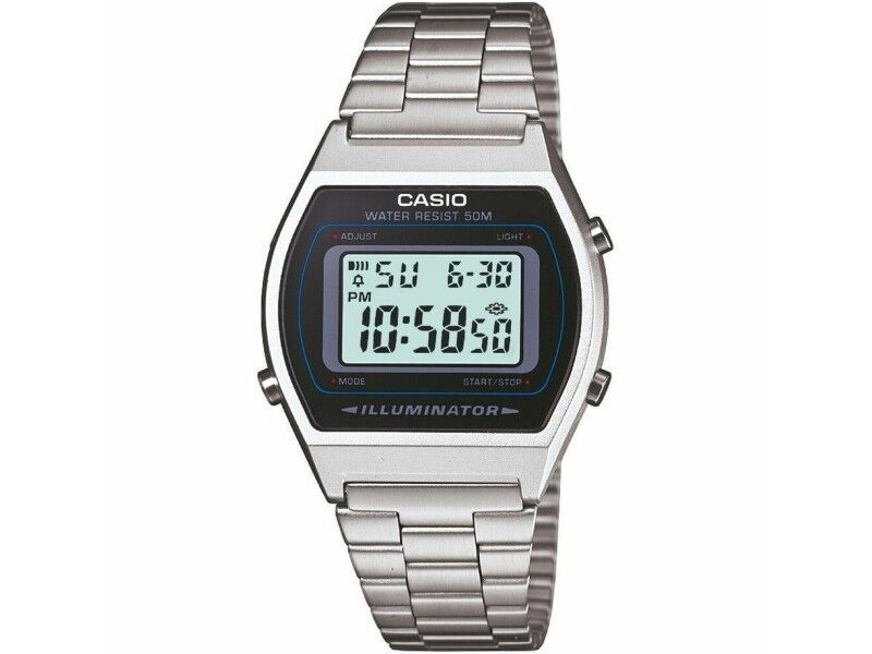 Zegarek Męski Casio B640WD-1AVEF Czarny Srebrzysty