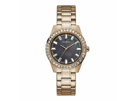 Zegarek Damski Guess GW0111L3 Czarny Różowo-złoty