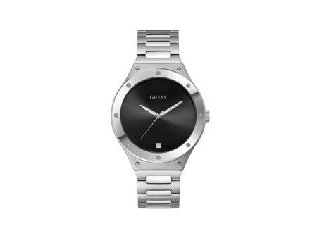 Zegarek Męski Guess GW0427G1 Czarny Srebrzysty
