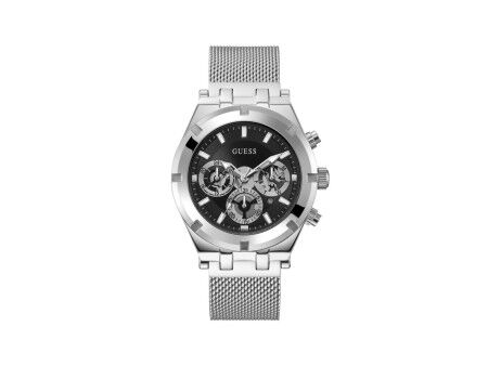 Zegarek Męski Guess GW0582G1 Czarny Srebrzysty