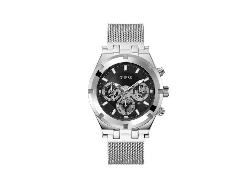 Zegarek Męski Guess GW0582G1 Czarny Srebrzysty