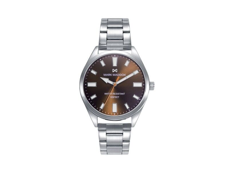 Zegarek Męski Mark Maddox HM1012-46 Brązowy Srebrzysty