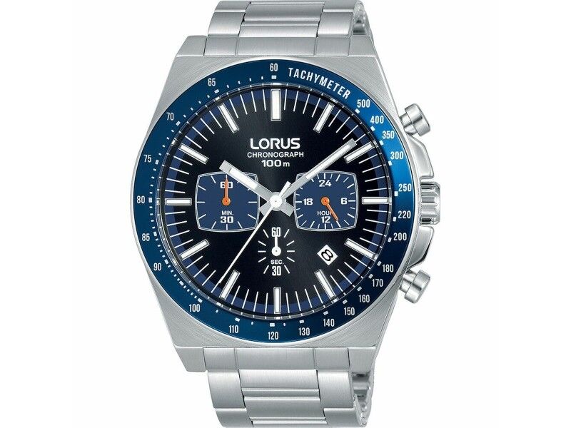 Zegarek Męski Lorus SPORTS Czarny Srebrzysty (Ø 44 mm)