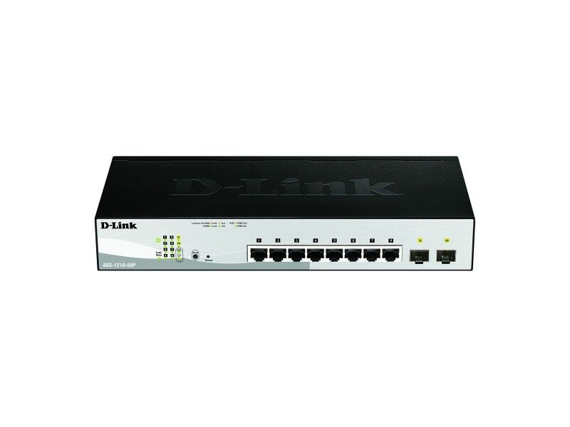 Przełącznik D-Link DGS-1210-08P/E Gigabit Ethernet x 8