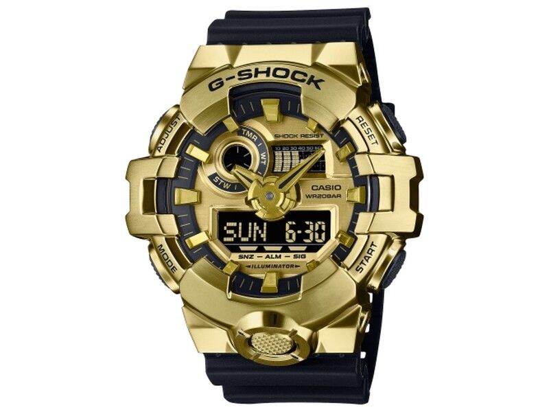 Zegarek Męski Casio G-Shock GM-700G-9AER Czarny Złoty