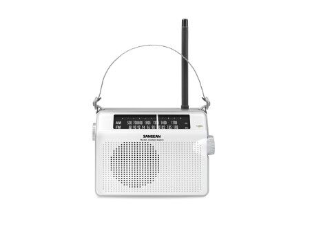Radio AM/FM Sangean Biały