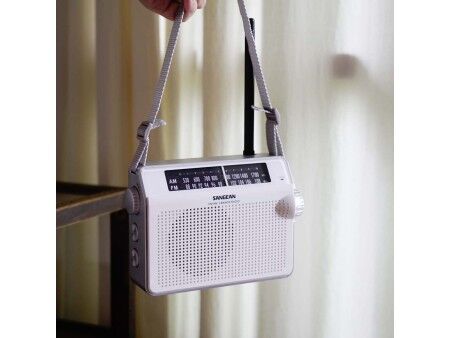 Radio AM/FM Sangean Biały