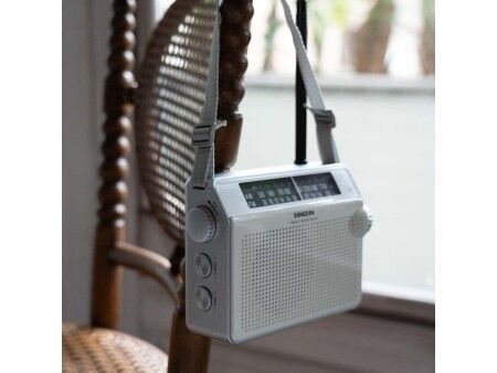Radio AM/FM Sangean Biały