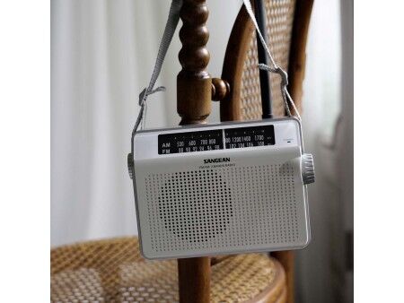 Radio AM/FM Sangean Biały
