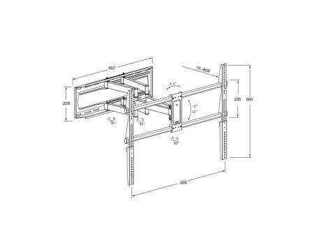 Uchwyt na TV TM Electron 90" 70 Kg