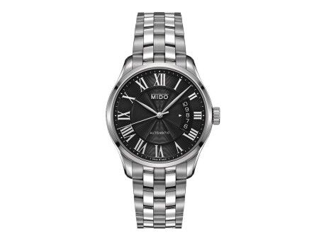 Zegarek Męski Mido BELLUNA Czarny Srebrzysty (Ø 40 mm)