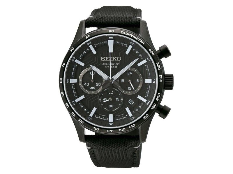 Zegarek Męski Seiko SSB417P1 Czarny