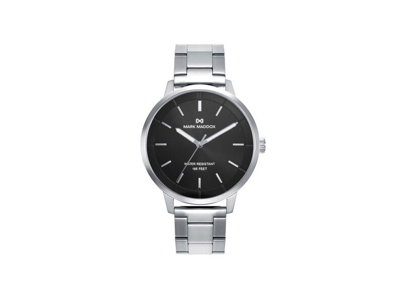 Zegarek Męski Mark Maddox HM1013-57 Czarny Srebrzysty (Ø 41 mm)